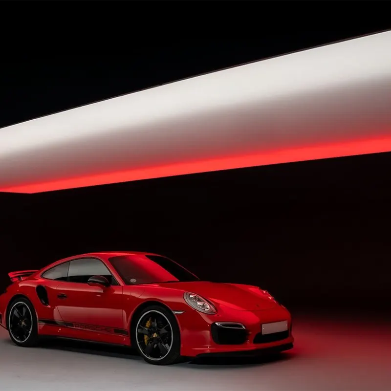 Red Porsche in Infinity Cove