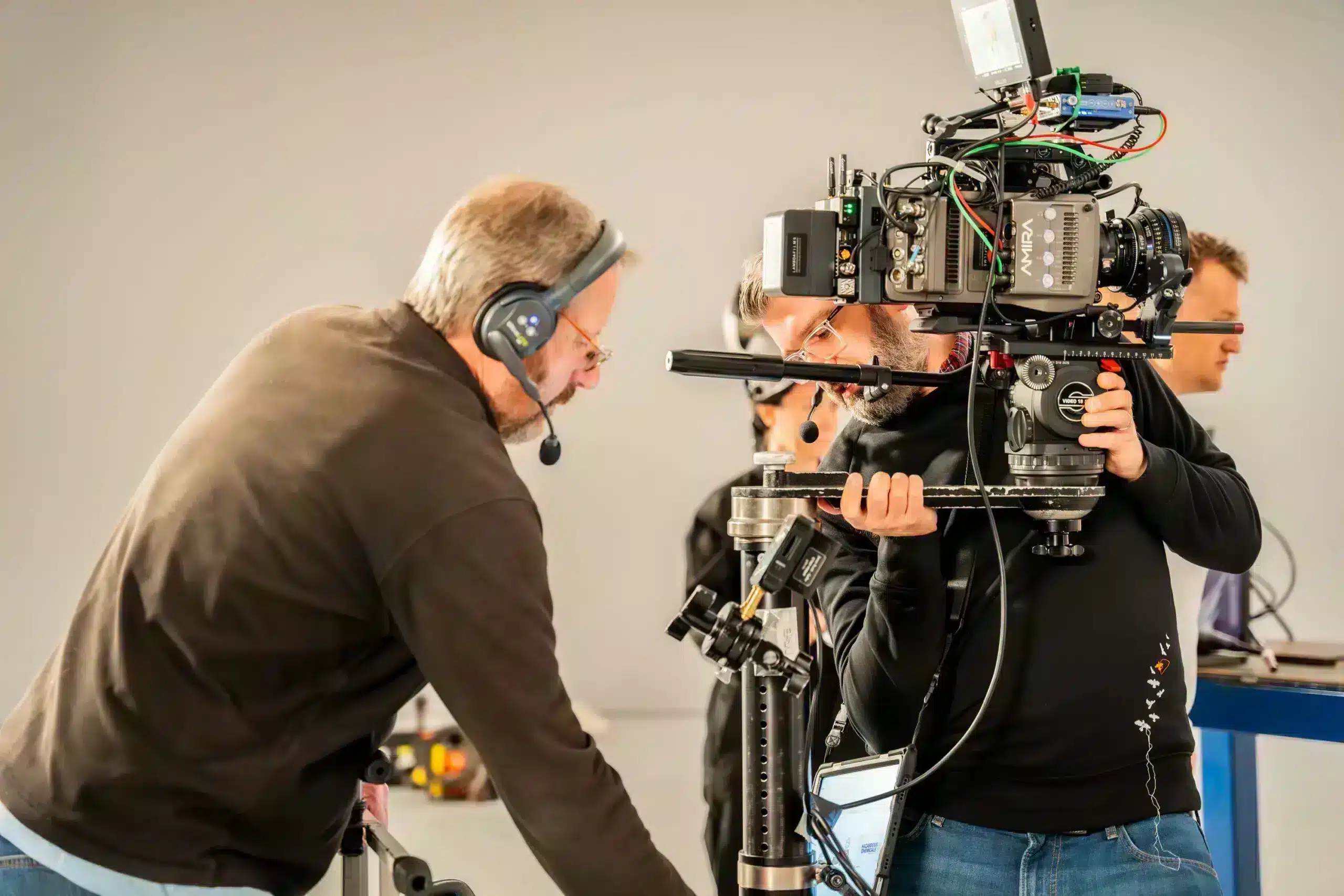 Film production company camera man