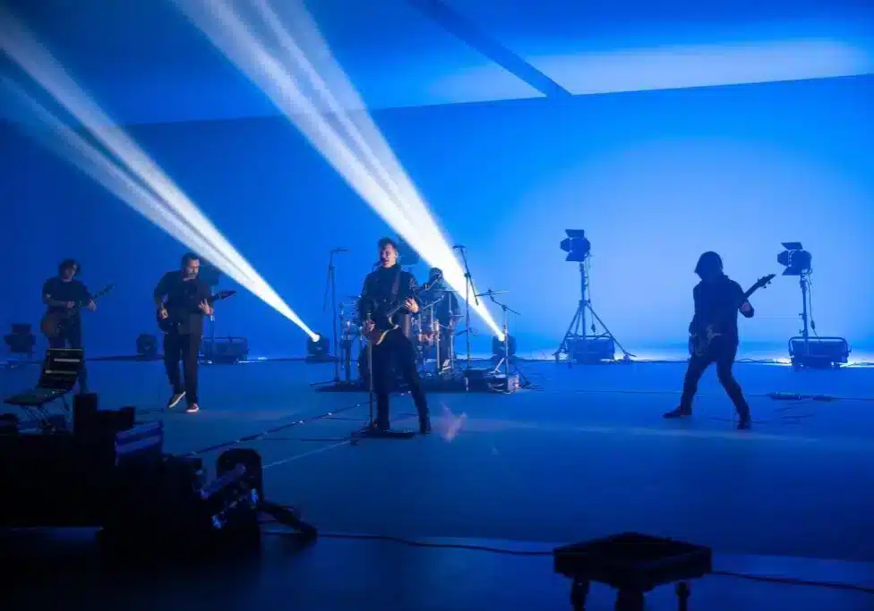 Music Video Production Blue Set