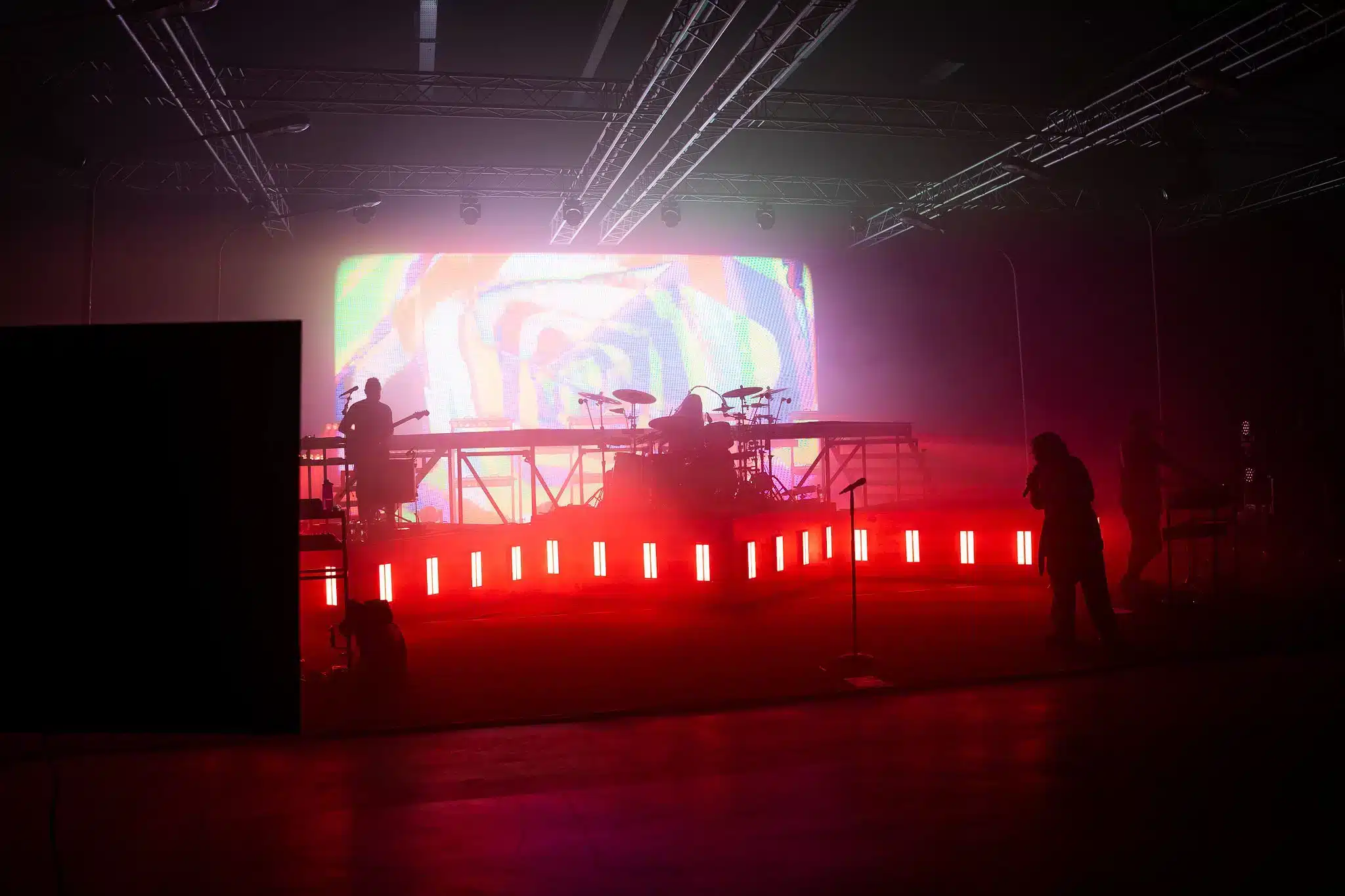 Music Video Production Red Set Design