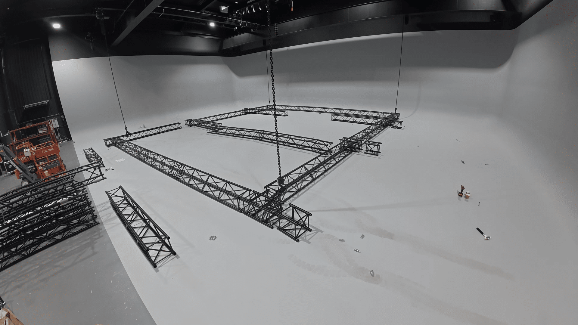 Bastille Live Behind the Scenes Set Up Stage