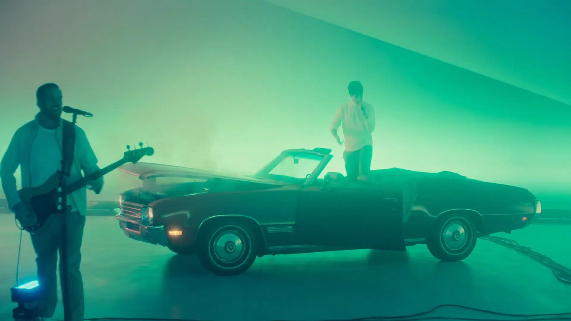 Bastille Music Video Standing in Car