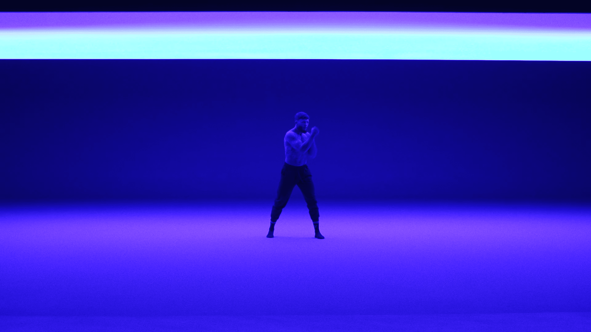 Jordan Vucenic UFC Fighter Blue Lighting