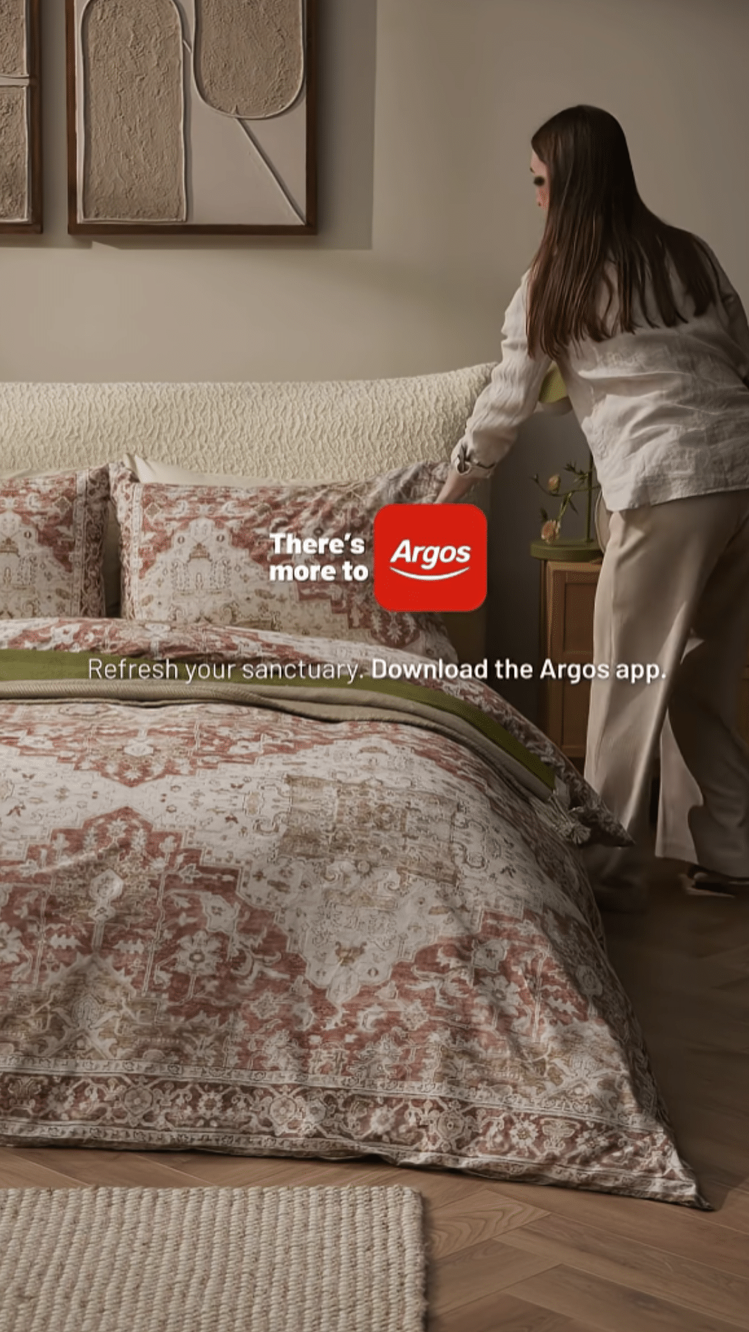 Argos Bed Social Final Screen With CTA to Download their App