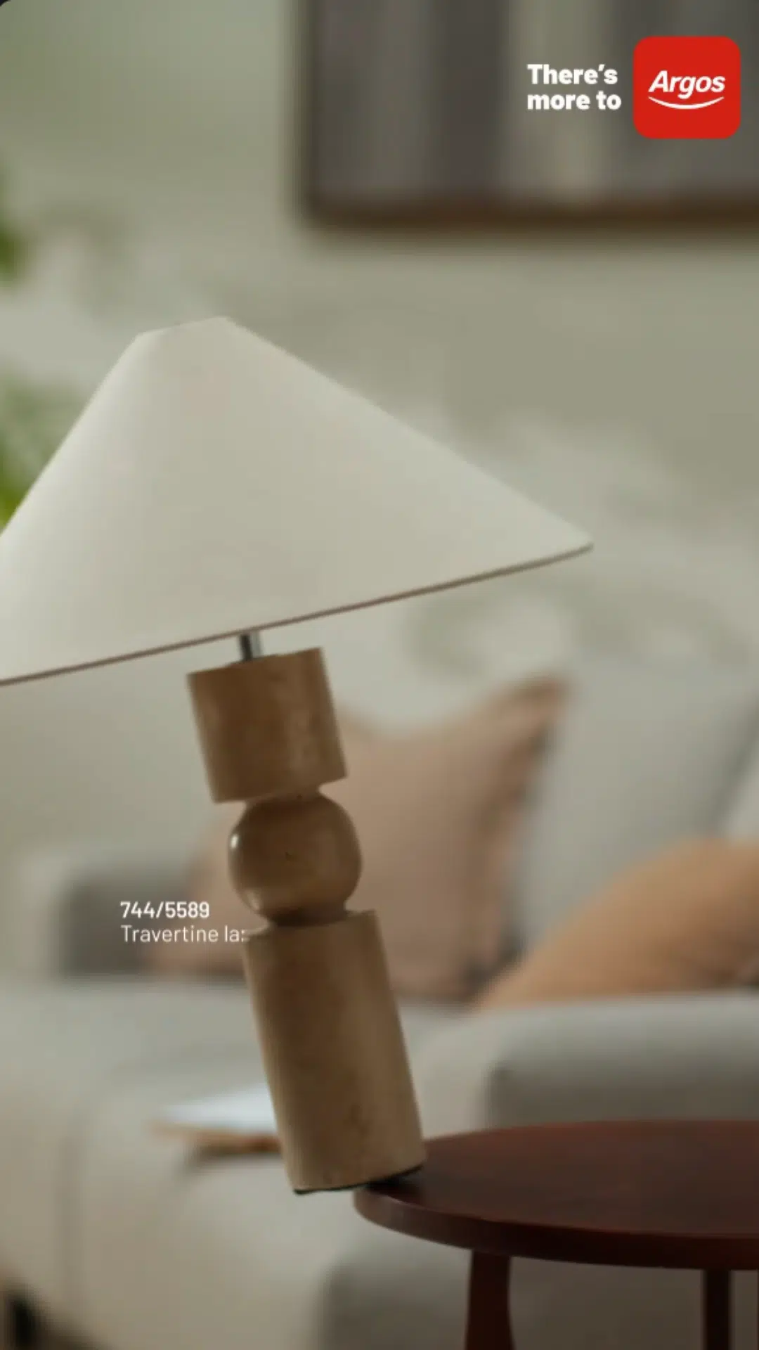 Argos Travertine Lamp Falling